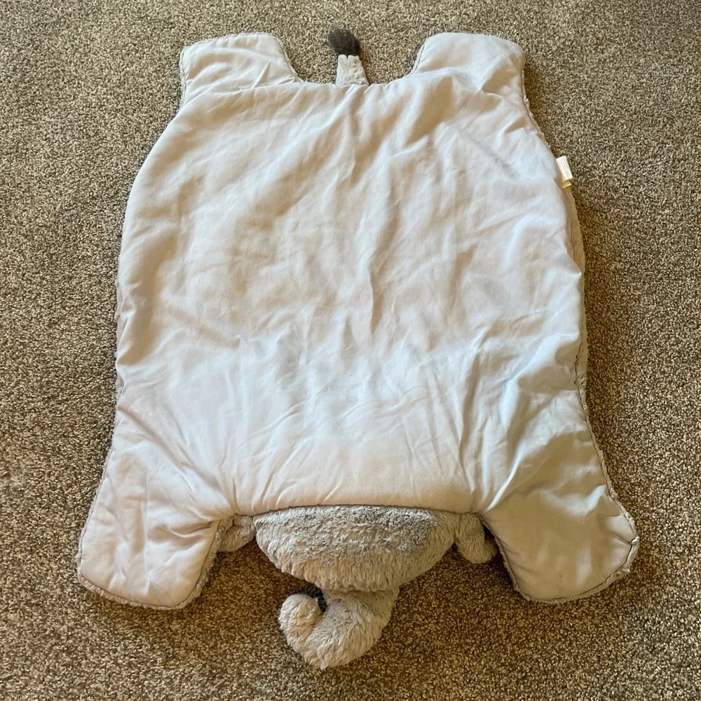 Pottery Barn Kids Gray Elephant Security Blanket‎ Lovey Plush Baby Playmat